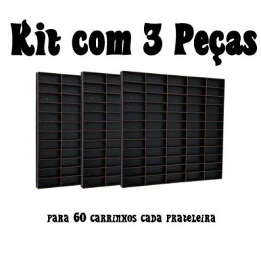 Imagem de 3 Unidades Prateleira Carrinho Estante Carros Miniaturas Crianças - ba