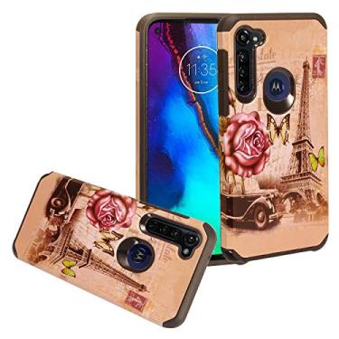 Imagem de CELZEN – Capa para celular Motorola Moto G Stylus XT2043, Moto G Power XT2041 (versão 2020) – Imagem híbrida, AD1 Eiffel Tower