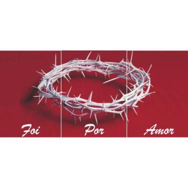 Imagem de Quadros plaquinhas MDF 3 pçs A4 - foi por amor - 60 - OS ARCANJOS