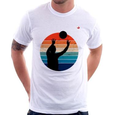 Imagem de Camiseta Vôlei Vintage Sunset - Foca na Moda, Branco, P