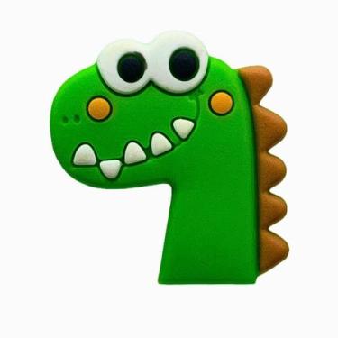 Imagem de Kit 50 Peças aplique Emborrachado Rosto Dinossauro Sorrindo - RAE