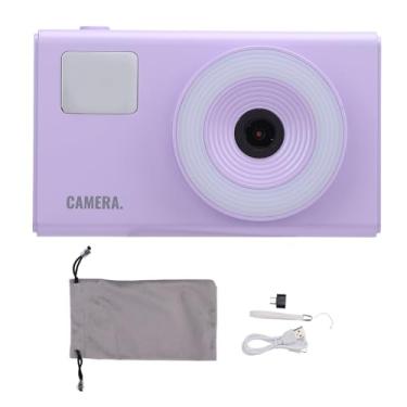 Imagem de Câmera Digital, Câmera de Vlogging Com Foco Automático 4K 48MP, Câmera Aponte e Dispare de 2,4 Polegadas Com Zoom Digital de 16X e Luz de Preenchimento, Bateria de 600mAh (Roxo)