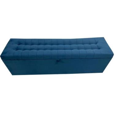 Imagem de Calçadeira Baú Laís 160 Para Cama de Casal Queen  - Negromonte Store, 