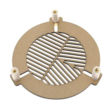 Imagem de SING F LTD Bahtinov Máscara de foco de telescópio acrílico leve para diâmetro externo de tubo de 60 mm a 90 mm para Dobsonians refratores refletores
