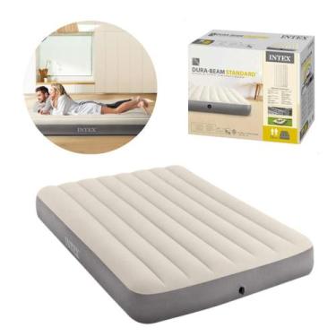 Imagem de Colchão Inflável Dura Beam Single High Intex 64102 Casal (137x191x25cm