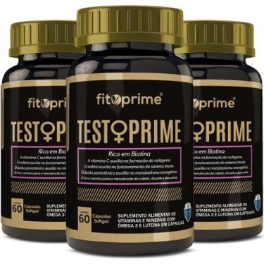 Imagem de Kit 3 Polivitaminas para Mulheres Testoprime Femme com Vitaminas Miner