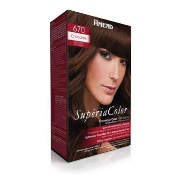 Imagem de Coloração Creme Sem Amônia Supéria Color 670 Chocolate Amend