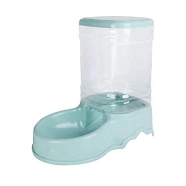 Imagem de Homyl Alimentador automático para animais de estimação, alimentador para cães e gatos de 3,5 litros, dispensador de comida para animais de estimação, bebedouro de gás - alimentador de alimentos azul