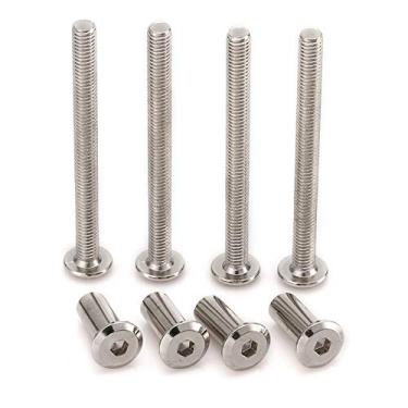 Imagem de Anmas M6 Furniture Kit de parafusos e porcas para uso em berço para berço de berço, parafusos sextavados, parafusos para tomada – cabeça de parafusos sextavados, 40mm (20-Pack)