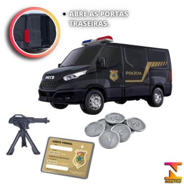 Imagem de Carrinho De Brinquedo Van Iveco Daily Policial C/ Acessórios - Usual B