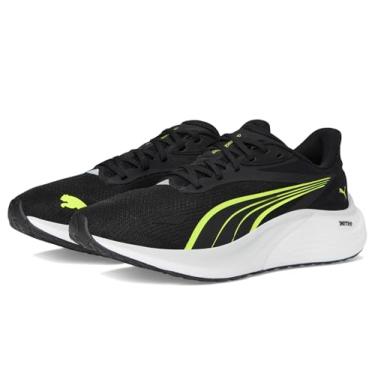 Imagem de PUMA Tênis de corrida masculino Electrify Nitro 4, Puma Preto/Amarelo Alerta/Cinza Pena, 39