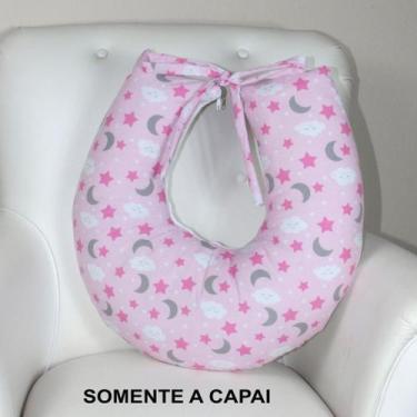 Imagem de Capa de Almofada Amamentação - NoBrand, Soninho Rosa
