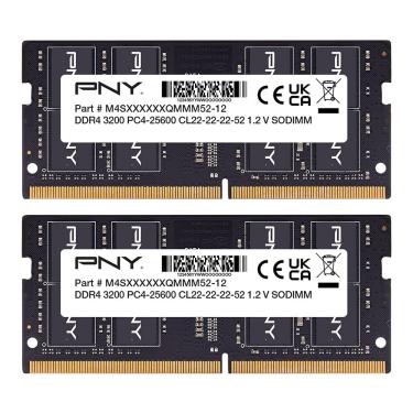 Imagem de Memória pny Performance Notebook DDR4 3200 MHz de 32 gb (2 x 16 gb)