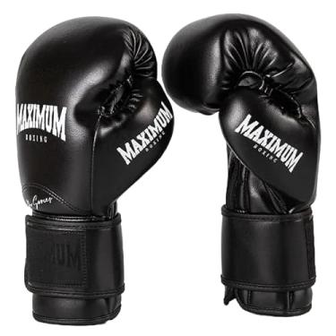 Imagem de Luva e Boxe Muay Thai Kickboxing Profissional Preto - Maximum Pro Series (12oz)