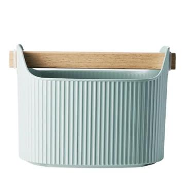 Imagem de TOPPERFUN Balde para grãos de café, 19 x 13 x 10 cm, balde espesso de grande capacidade, caixa de despejo de café expresso, caixa de armazenamento de lixo para balcão de cozinha