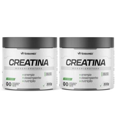 Imagem de Kit C2 Creatina Monohidratada 300g Sem Sabor  Herbamed - Herbamed Labo