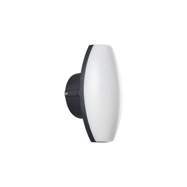 Imagem de Arandela Nordecor Pako Oval 2w+5w Led Bivolt Preto 3000k Luz Amarela 2854