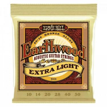 Imagem de Encordoamento Para Violão Aço .010 Extra Leve Earthwood 2006