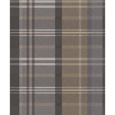 Imagem de Papel De Parede Botany House Xadrez Cinza Escuro 15569