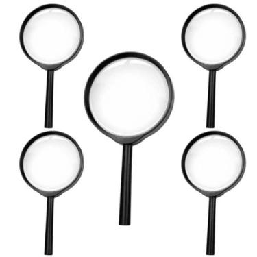 Imagem de Kit 5 Lupa Brinquedo Infantil Detetive Educacional Criança - TMC