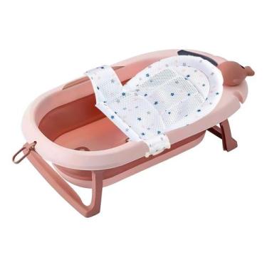 Imagem de Banheira Ofurô Compacta P/ Bebê Dobrável Com Rede Inclusa - Tibaby, Br