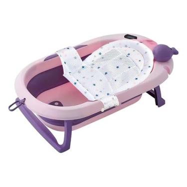Imagem de Kit Banheira Infantil Com Termômetro E Rede Estabilizadora - Tibaby, B