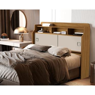 Imagem de Cabeceira Jéssica Casal 1.4 Nature/Off White – VJ Móveis