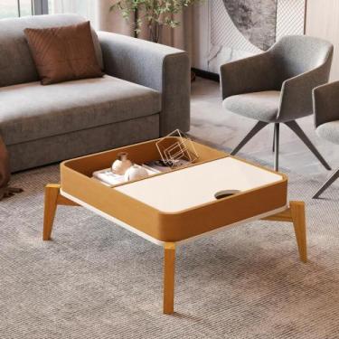 Imagem de Mesa de Centro Adamantina Off White Nature - CASA H