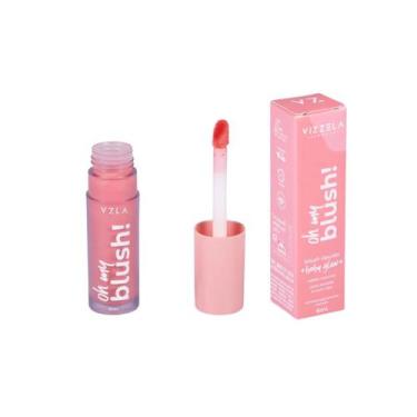 Imagem de Blush Líquido Oh My Blush 6ml Vizzela Vegano Longa Duração Efeito Natu