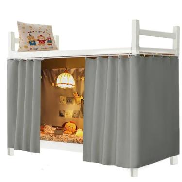 Imagem de Qubanda Dormitório Casa Sólido Engrossar Beliche Blackout Cama Cortinas Pano Cama Dossel Homens Mulheres Dorminhoco Solteiro