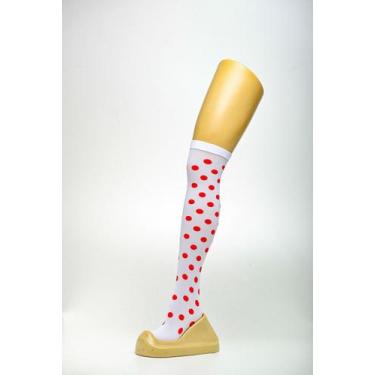 Imagem de Meia Calça Bolinha - Festas e Fantasias, Branco 2
