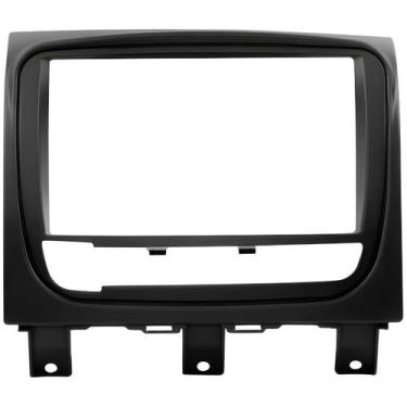 Imagem de Moldura 2 Din Siena EL (painel novo) 2013 à 2020 Preta Painel Central 