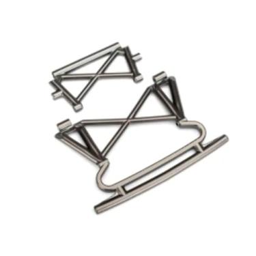 Imagem de Traxxas Amortecedor dianteiro e suporte de para-choque (cetim preto cromado)