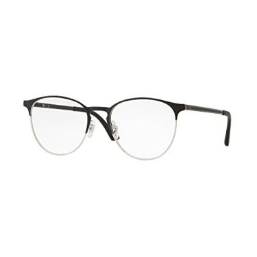 Imagem de Armação para Óculos Ray-Ban 0RX6375 2861 Tam 53 / Preto/Prata