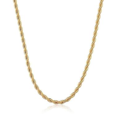 Imagem de Corrente Cordão Baiano Lisa 45Cm Folheada A Ouro