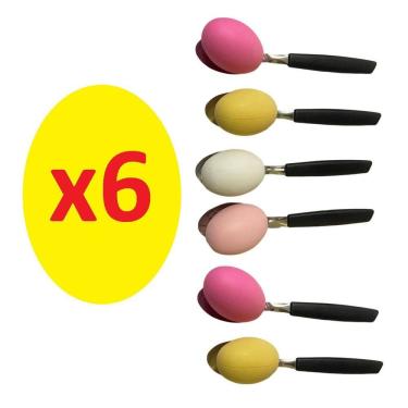 Imagem de Kit 6 Un Brincadeira Corrida Equilíbrio Colher E Ovo Arraia
