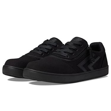 Imagem de BILLY Footwear CS Tênis infantil baixo – feito à mão – Fecho de zíper e renda – bico redondo, Preto até o chão, 10 Wide
