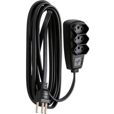 Imagem de Extensão Elétrica 5M Cabo PP Entrada de 3 Pinos DN787 DANEVA