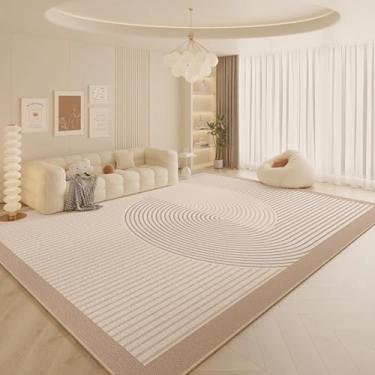 Imagem de Linha de decoração para sala de estar em estilo creme, carpete grande, tapete para quarto, vestiário macio, lavável, tapete para sala de estar (200x300 cm/A)