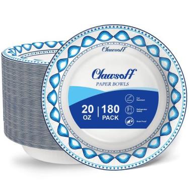 Imagem de Taças de papel Clawsoff 600 ml, 180 pacotes, a granel, à prova de imer