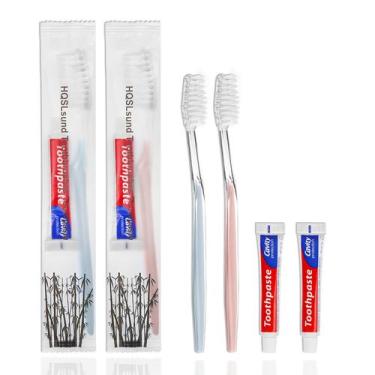 Imagem de Escova de dentes descartável HQSL Sund 100 unidades com pasta de dente