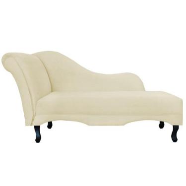 Imagem de Recamier Divã Namoradeira Lado Direito Olivia Veludo - Loja Sheep, Nat