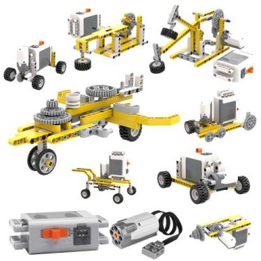 Imagem de Bloco de Montar Educativo 50 em 1 com Motor 180 peças Brinquedo de Enc