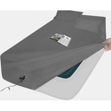 Imagem de Conjuntos de lençóis para colchão de ar AEHISDHIE Queen - 3 peças