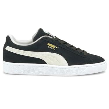 Imagem de PUMA Suede Classic XXI (Big Kid) Black White 6 Big Kid M