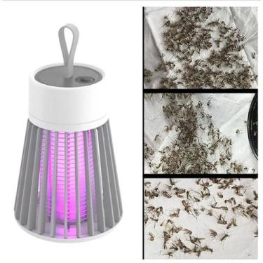 Imagem de Armadilha Eletronica Mata Mosquito Pernilongo Insetos Led Uv Repelente