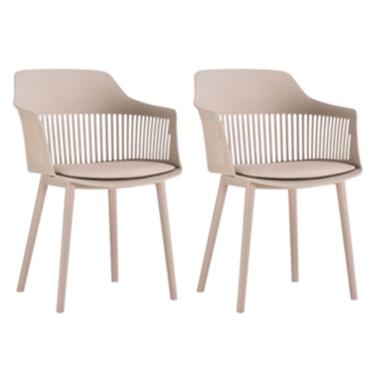 Imagem de Kit Com 2 Cadeiras Montreal Com Estrutura Em Polipropileno Nude