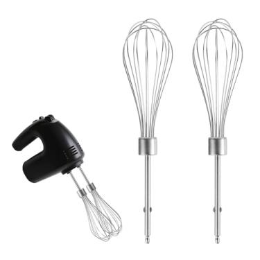 Imagem de 2un Acessórios Batedores de Batedeira Manual Compatíveis com BLACK & DECKER, Substituição Batedeiras Manuais Universais em Aço Inoxidável para Acessórios de Cozinha e Panificação