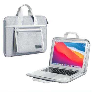 Imagem de Capa para laptop de 15,6 polegadas, capa protetora à prova d'água, capa flip top, bolsa de transporte para computador compatível com HP de 15 a 16 polegadas, ASUS, Lenovo, Acer, Notebook, Chromebook