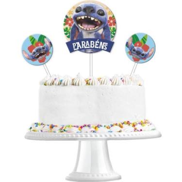 Imagem de Topo de BOLO/DOCE Lilo e STITCH C/3 Pecas Pacote - Festcolor